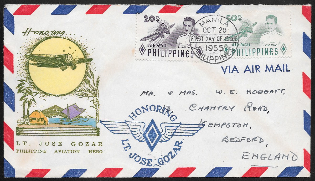 Philippines 1955 First Day Air Mail 